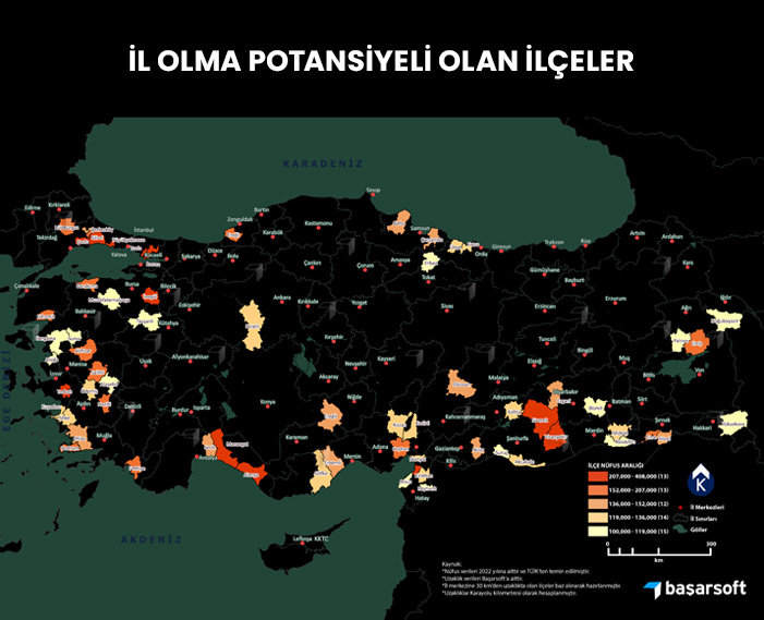 ‘Konuşan haritalar’ il olacak 67 ilçeyi belirledi: Tokat, Samsun, Ordu ve Amasya’da il olacak o ilçeler